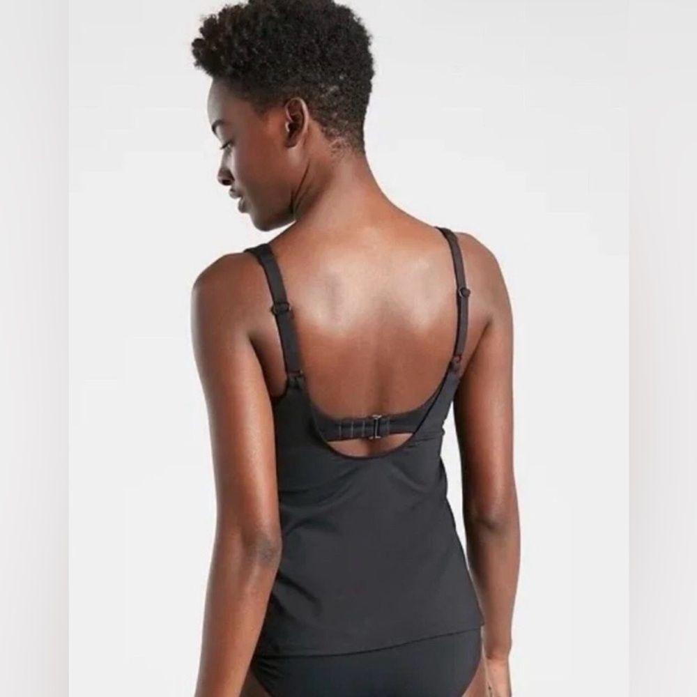 NWOT Athleta Women’s Black Bondi Bra Tankini Swim Tank Top - Size 36D/DD - Picture 2 of 9
